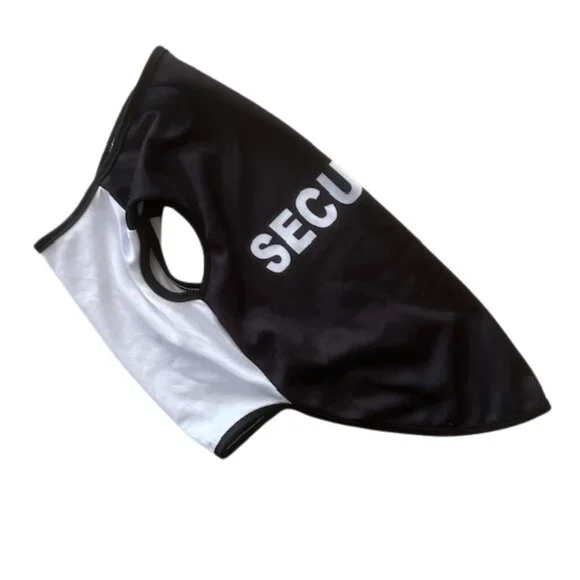 NWOT Black/White Security Dog Shirt Costume - Picture 2 of 4